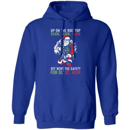 Santa up on the rooftop click click click Christmas sweater $19.95 redirect11212021221154 5