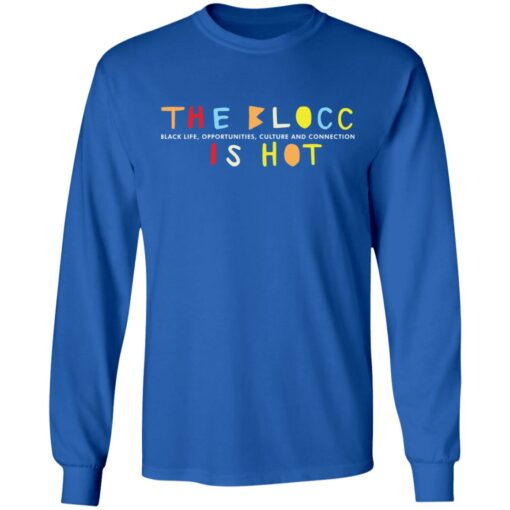 The blocc is hot sweatshirt $19.95