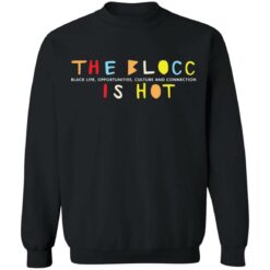 The blocc is hot sweatshirt $19.95