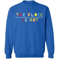 The blocc is hot sweatshirt $19.95