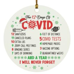 12 Days of Covid 2021 Christmas Ornament