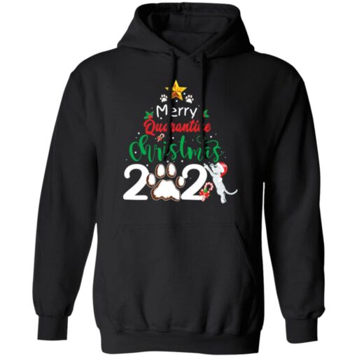 Merry Quarantine cat Family Christmas 2021 shirt $19.95