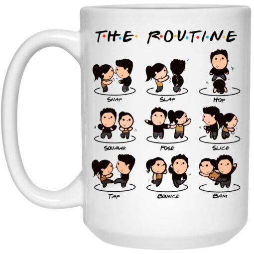 The routine swap slap hop squawk pose slice tap bounce bam mug $16.95