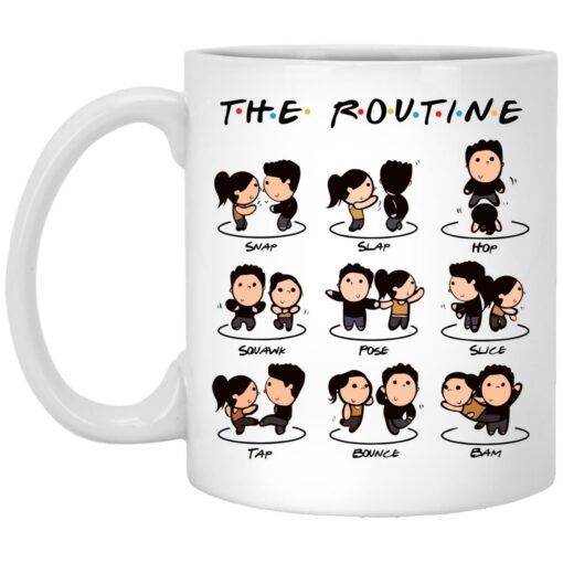 The routine swap slap hop squawk pose slice tap bounce bam mug $16.95