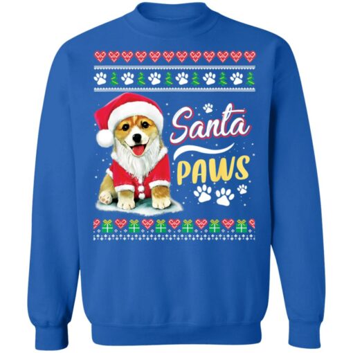 Corgi dog Santa paws Christmas sweater $19.95