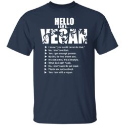 Hello I am a vegan i know you could never do that shirt $19.95 redirect11262021061155 7
