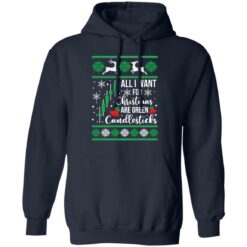 All i want for Christmas are green candlesticks Christmas sweater $19.95 redirect11262021221148