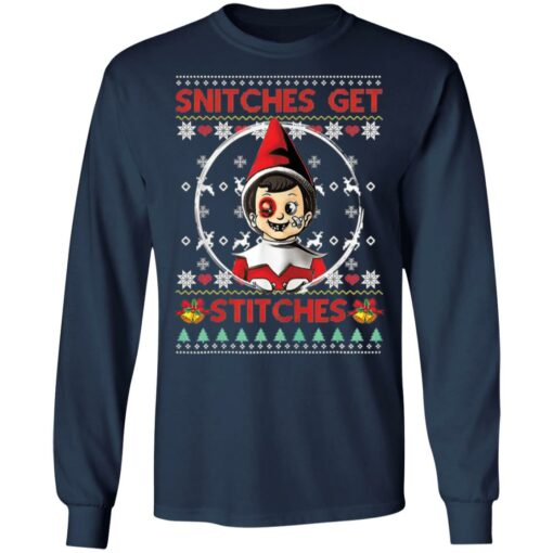 Snitches get stitches Ugly Christmas sweater $19.95