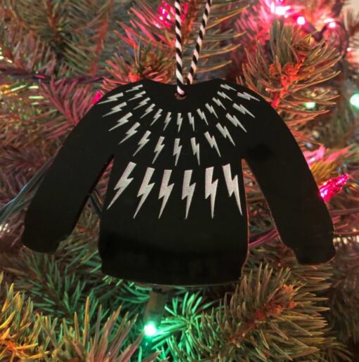 schitts creek Lightning Bolt sweater ornament