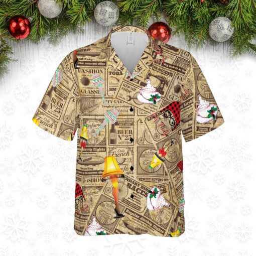 Felacia Hot A Christmas Story Gt Hawaiian Shirt $31.95 Felacia Hot A Christmas Story Gt Hawaiian Shirt Cotton Hawaiian Shirt mockup