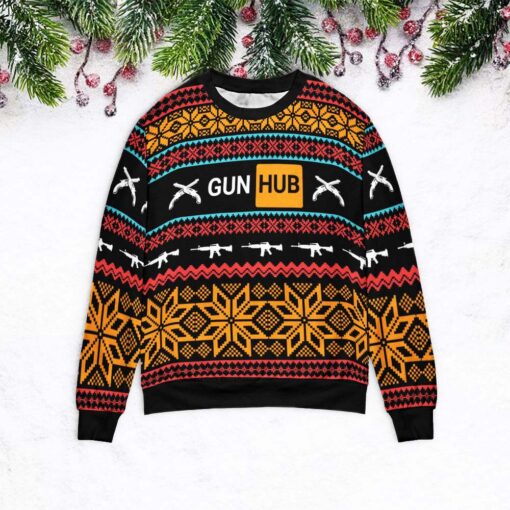 Gun hub Christmas sweater $39.95