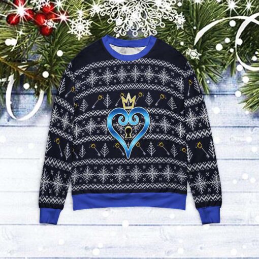 Keyblade Sora Kingdom Hearts Christmas sweater $39.95 Keyblade Sora Kingdom Hearts mockup
