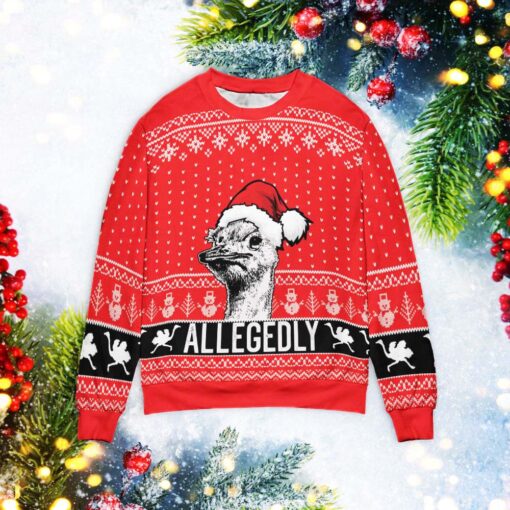 Letterkenny Allegedly Christmas sweater $39.95 Letterkenny Allegedly Ugly Christmas Sweater mockup