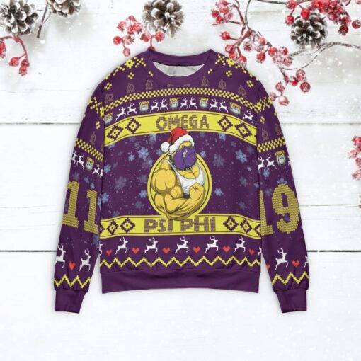 Omega Psi Phi Christmas sweater $39.95 Omega Psi Phi Unisex mockup min