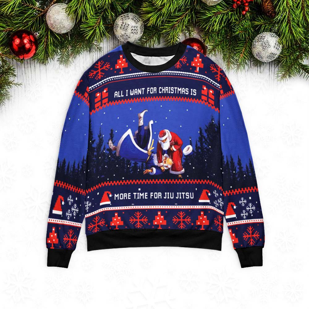 Jiu jitsu christmas sweater 2025