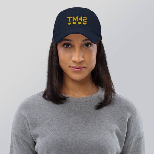 TM 42 hat $25.95 classic dad hat navy front 61cfddc2b82d8