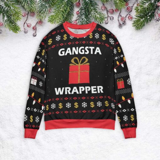 Gangsta warpper Christmas sweater $39.95