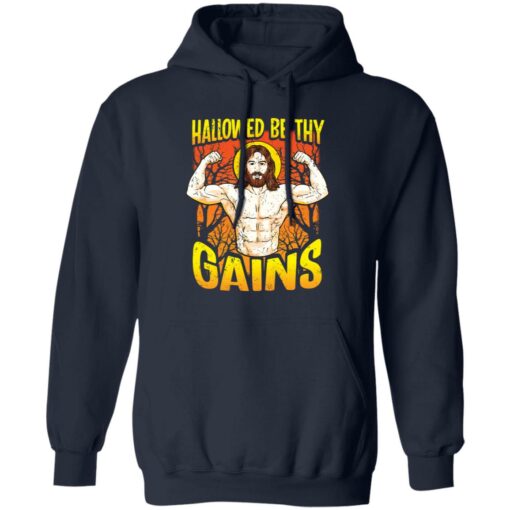 Strong muscle Jesus Hallowed be thy gains shirt $19.95 redirect12032021011232 3