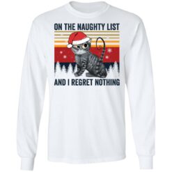 Santa cat on the naughty list and i regret nothing Christmas sweater $19.95 redirect12032021031243 1