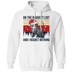 Santa cat on the naughty list and i regret nothing Christmas sweater $19.95 redirect12032021031243 3