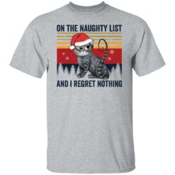 Santa cat on the naughty list and i regret nothing Christmas sweater $19.95 redirect12032021031243 9