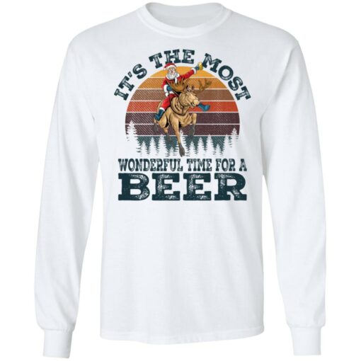 Santa Claus it's the most wonderful time for a beer shirt $19.95