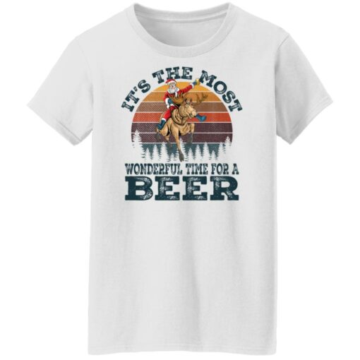 Santa Claus it's the most wonderful time for a beer shirt $19.95