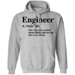 Engineer one who gets excited about things that no one else cares about shirt $19.95