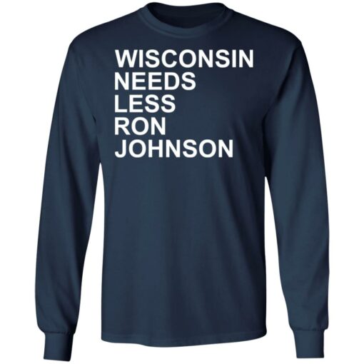 Wisconsin needs less Ron Johnson shirt $19.95