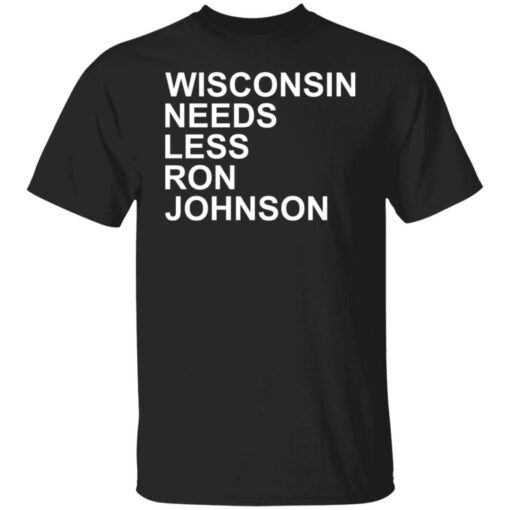 Wisconsin needs less Ron Johnson shirt $19.95