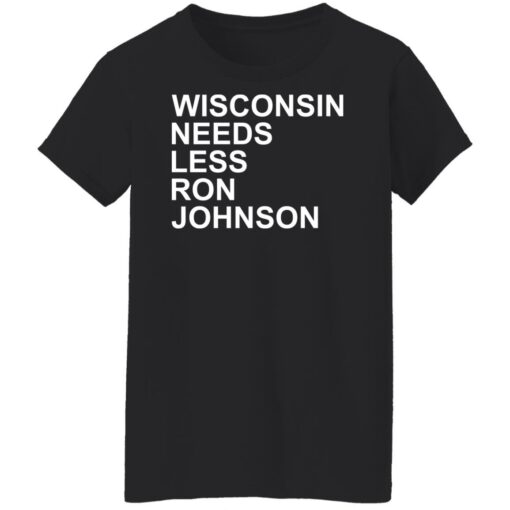 Wisconsin needs less Ron Johnson shirt $19.95