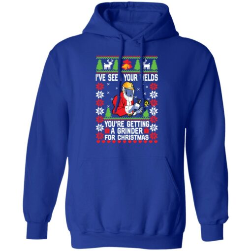 I've seen your welds you’re getting a grinder for Christmas sweater $19.95