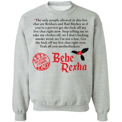 The only people allowed in this live chat are Rexhars shirt $19.95 redirect12072021061233 4