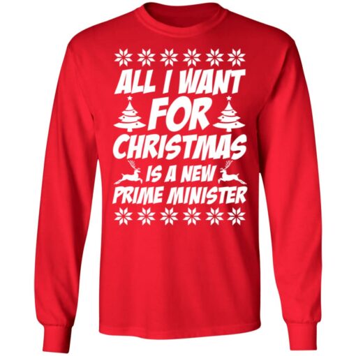 All I want for Christmas is a new prime minister Christmas sweater $19.95