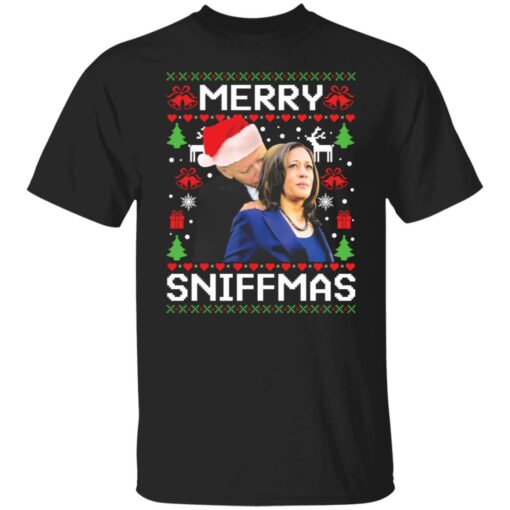 Biden and Kamala Harris Merry Sniffmas Christmas sweater $19.95