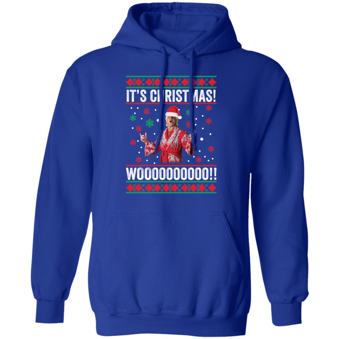 Ric Flair It s Christmas Woooooooooo Christmas Sweater Lelemoon