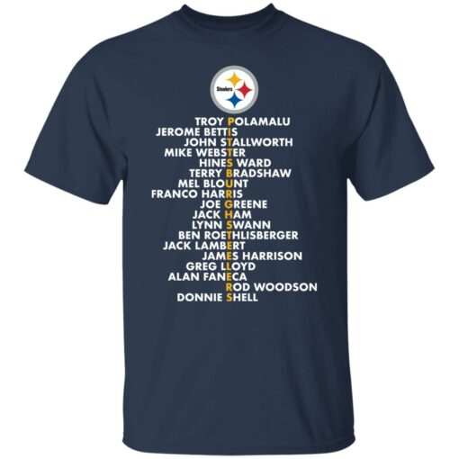 Steelers troy polamalu jerome bettis john stallworth mike shirt $19.95