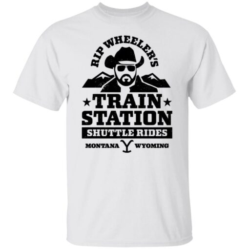 Rip Wheeler train station shuttle rides montana wyoming shirt $19.95