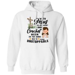 With Jesus in her heart and crochet hook in her hand shirt $19.95 redirect12092021061234 3