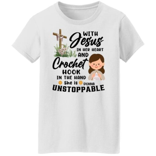 With Jesus in her heart and crochet hook in her hand shirt $19.95 redirect12092021061235 4