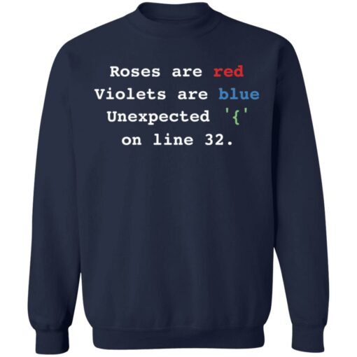 Roses are red Violets are blue unexpected on line 32 shirt $19.95 redirect12132021221248 5