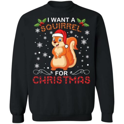 I want a Squirrel for Christmas sweater $19.95