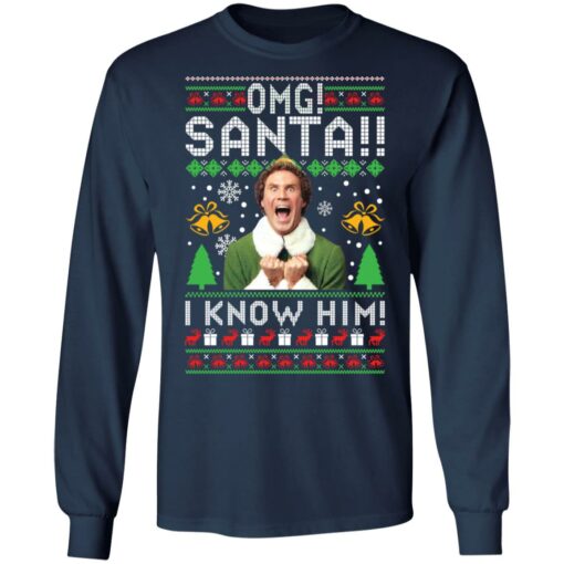 Elf Buddy omg santa i know him Christmas sweater $19.95 redirect12172021051238 2