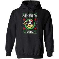 All i want for Christmas is gains Christmas sweater $19.95