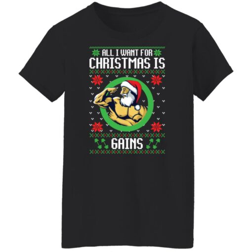 All i want for Christmas is gains Christmas sweater $19.95