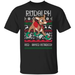 Rudolph the red nosed reindeer Christmas sweater $19.95 redirect12222021061202