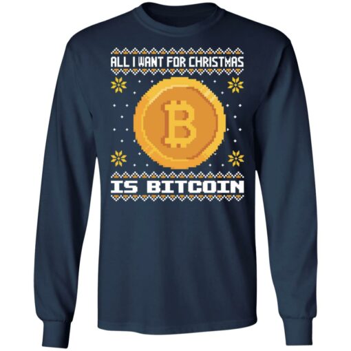 All i want for christmas is bitcoin Christmas sweater $19.95