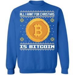 All i want for christmas is bitcoin Christmas sweater $19.95