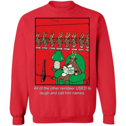 Vintage Rudolph shirt “all of the other reindeer used to laugh and call him names“ sweatshirt