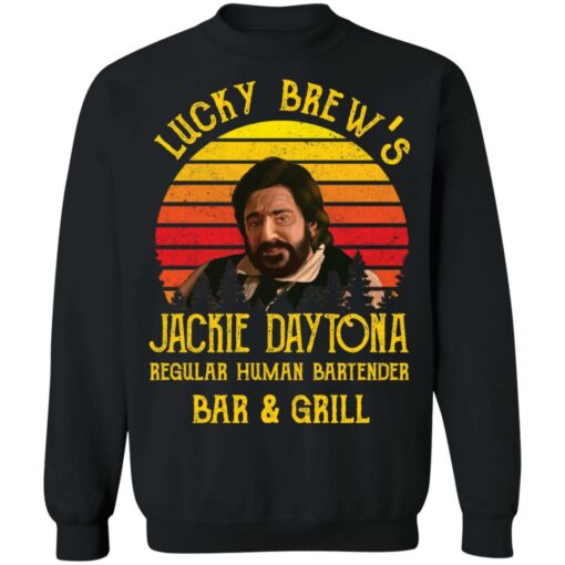 Lucky Brew’s Jackie Daytona regular human bartender bar and girl shirt $19.95 redirect12312021001206 4